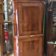 Eckschrank Mahagonie Biedermeier 2
